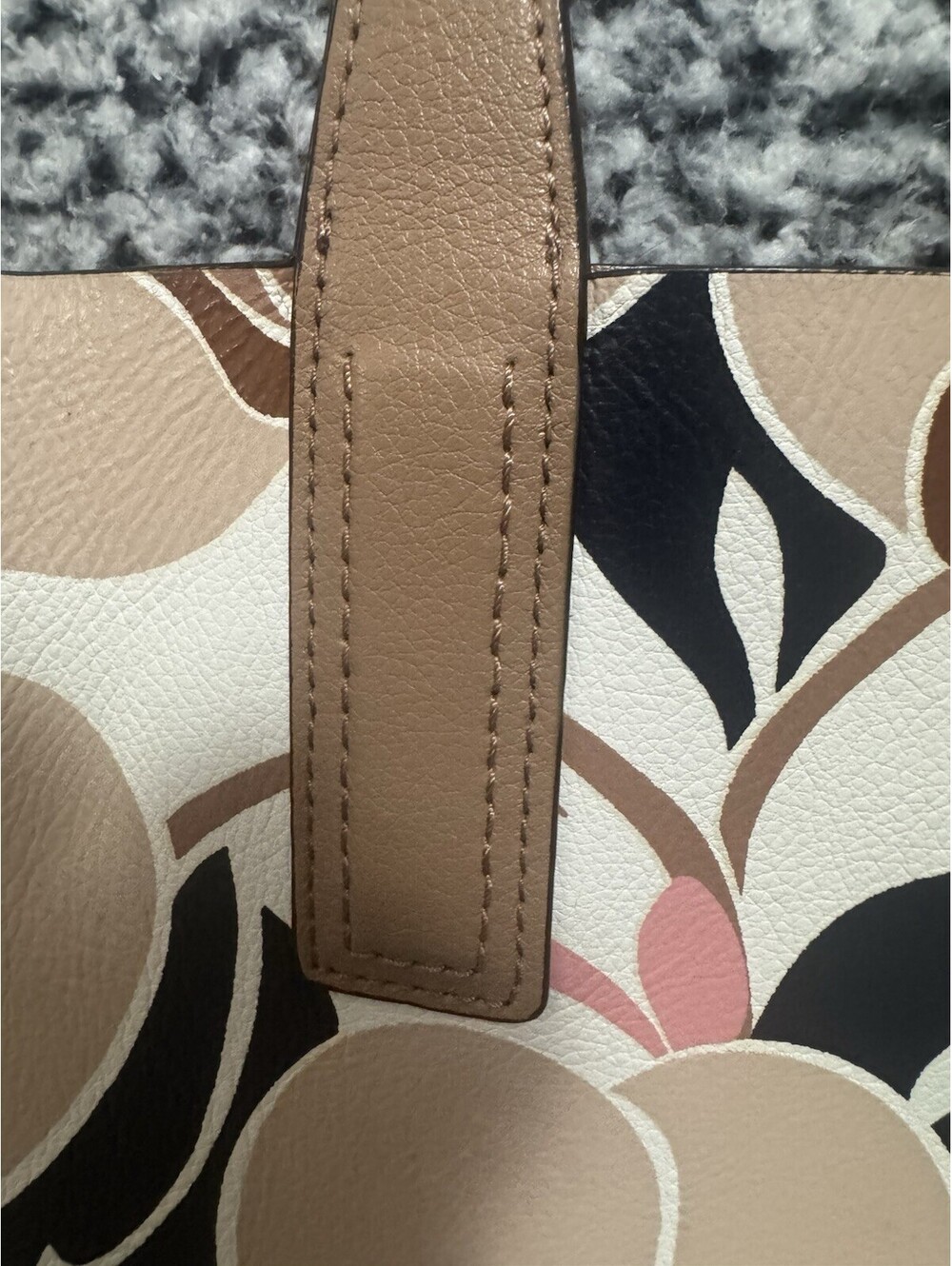 Kate Spade Arch Place Mya Breezy Floral Reversible Coated Canvas Tote + Pouch NE - Picture 7 of 15